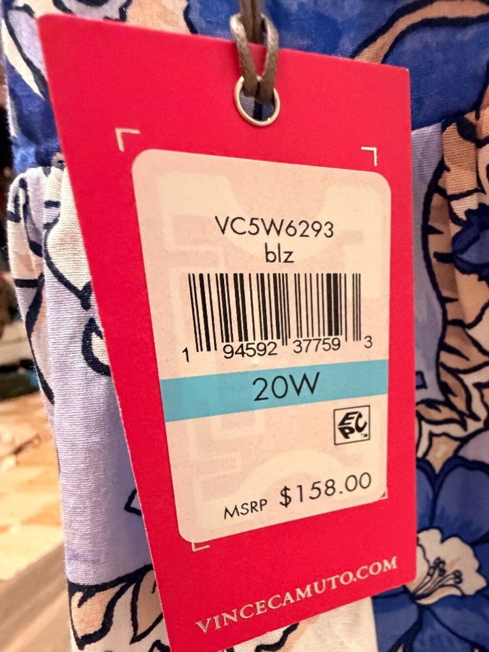 Vince Camuto Square Neck Midi Dress - Picture 3 of 3